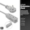 Ge Extension Cord, 16 AWG, Indoor, 16/3, 3 Outlets, Gray, 25 ft 43025 - alternate 2